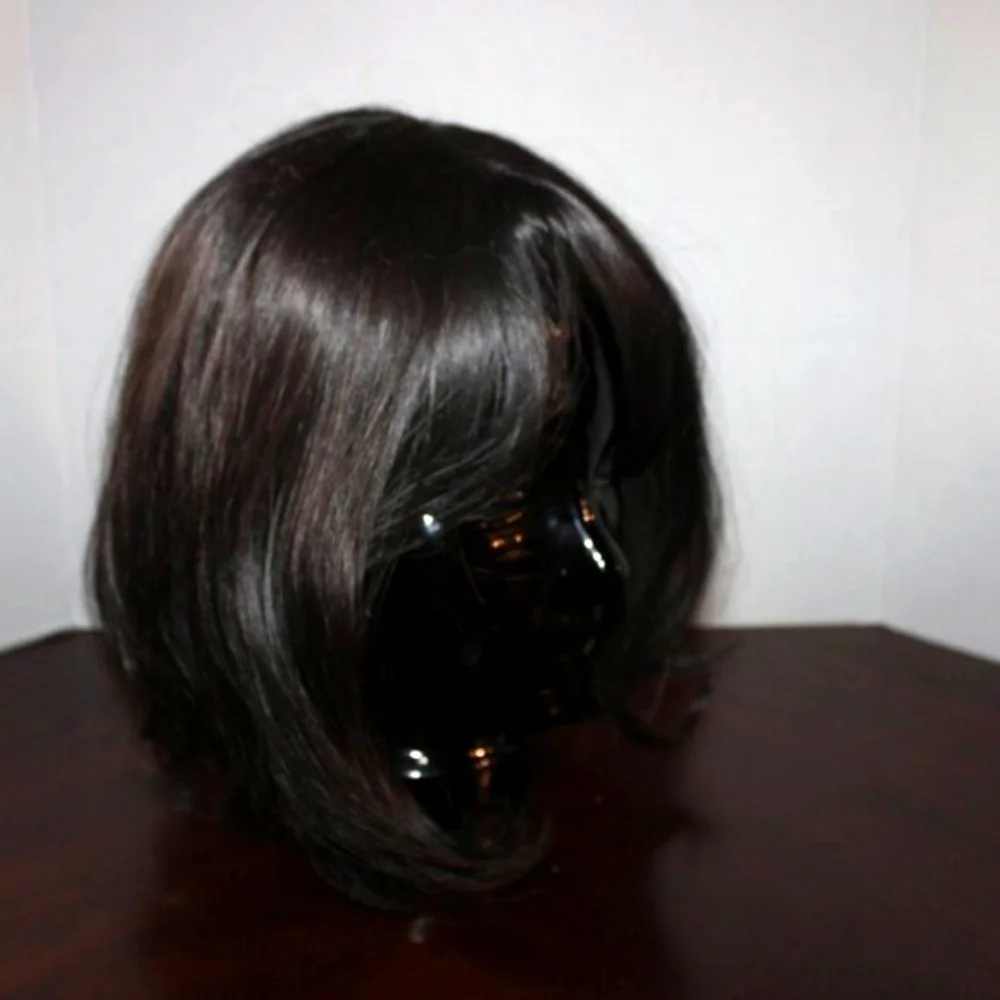 NWOT Black Layered Costume Wig - Adjustable Cap